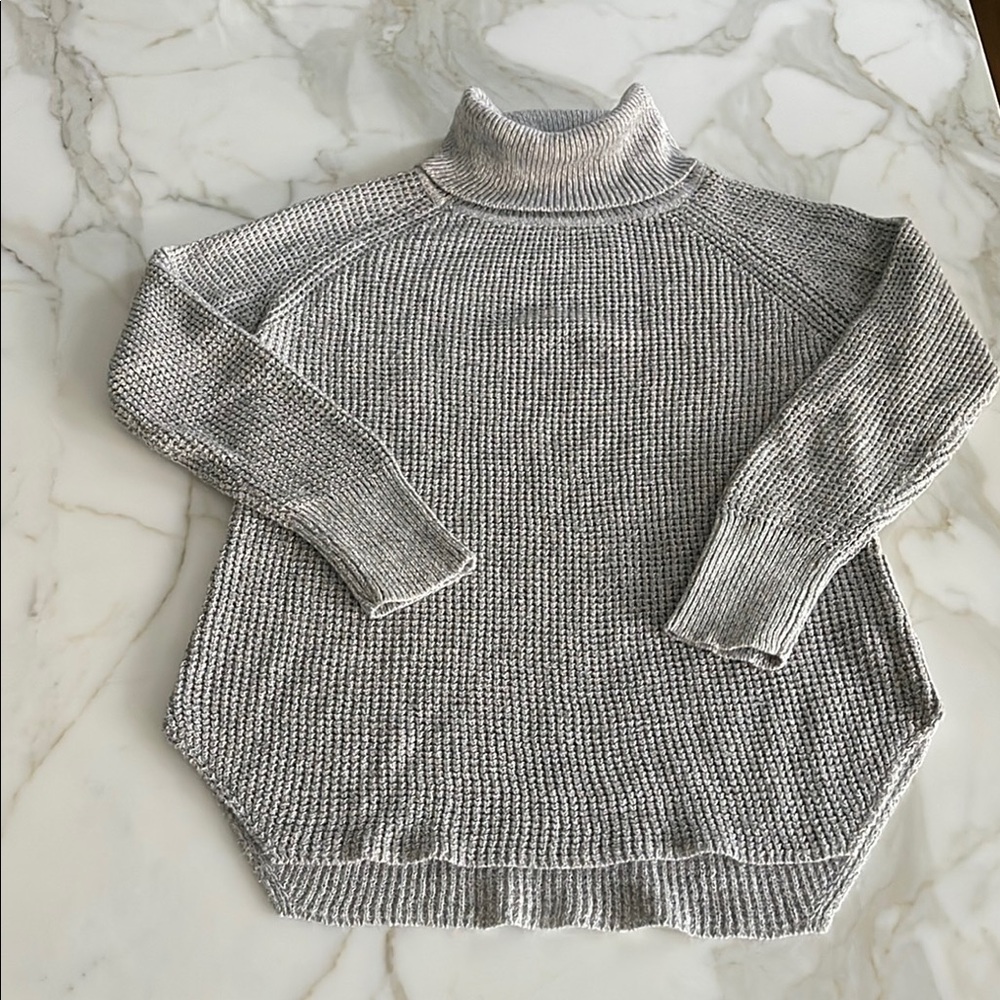 Cozy Gray Turtleneck Sweater
